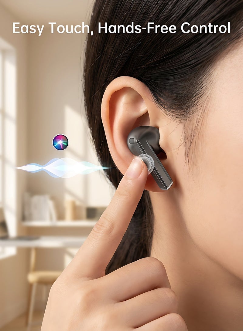 OALE iBuds3 Pro True Wireless Earbuds, Bluetooth 5.4, ENC Noise Cancellation, Clear Calls, Siri Support, Touch Control, Up to 30H Playback - Image 4